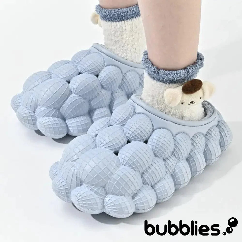 Bubblies™ Bubble Shoes with Fur - Blue 0 Bubblies