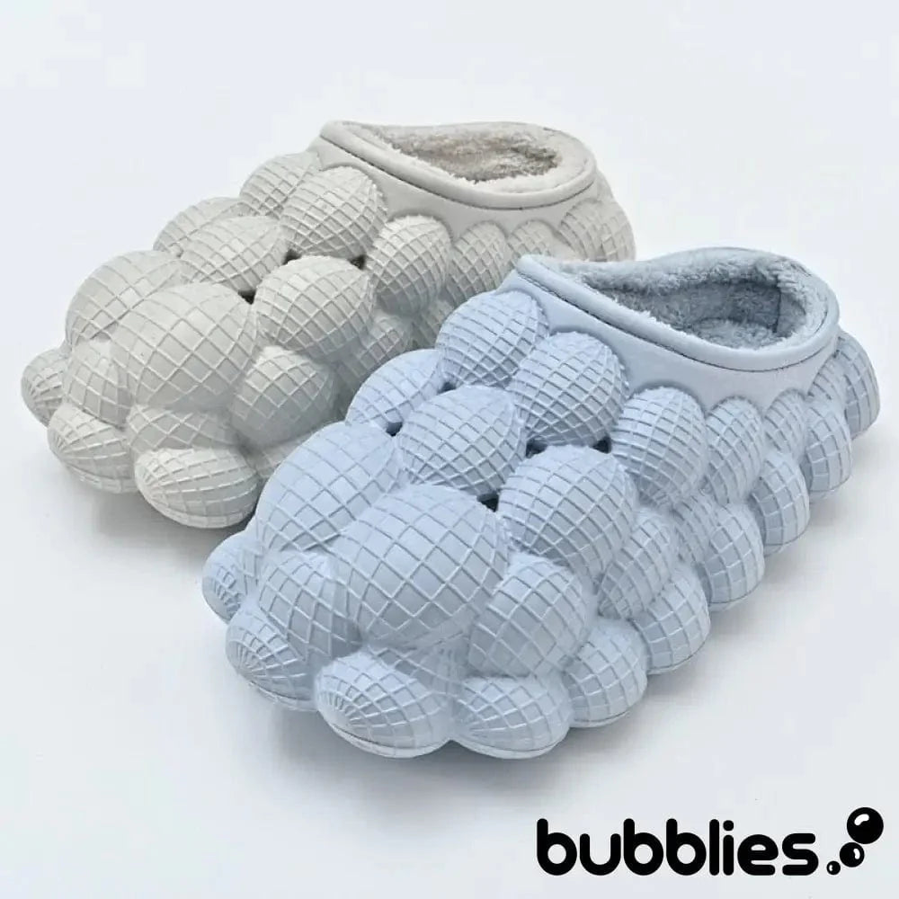 Bubblies™ Bubble Shoes with Fur - Blue 0 Bubblies