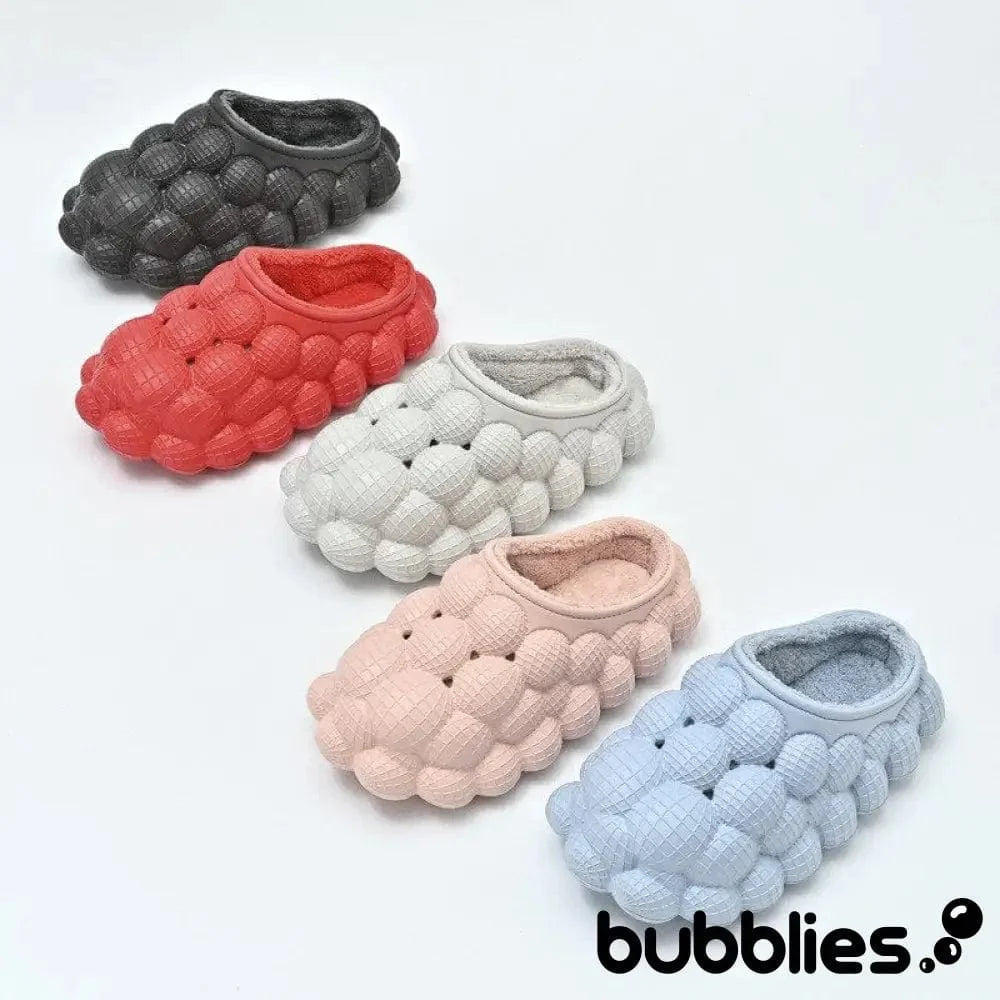 Bubblies™ Bubble Shoes with Fur - Grey 0 Bubblies