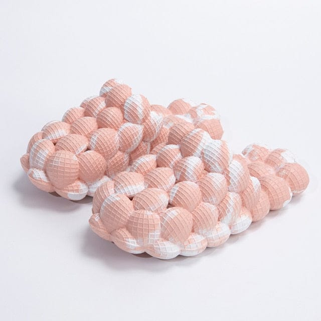 Bubblies™ Bubble Slides - Graphic White / Pink / 3 - 4 men / 4.5 - 5.5 women / 35 - 36 EU Bubble Slide Bubblies