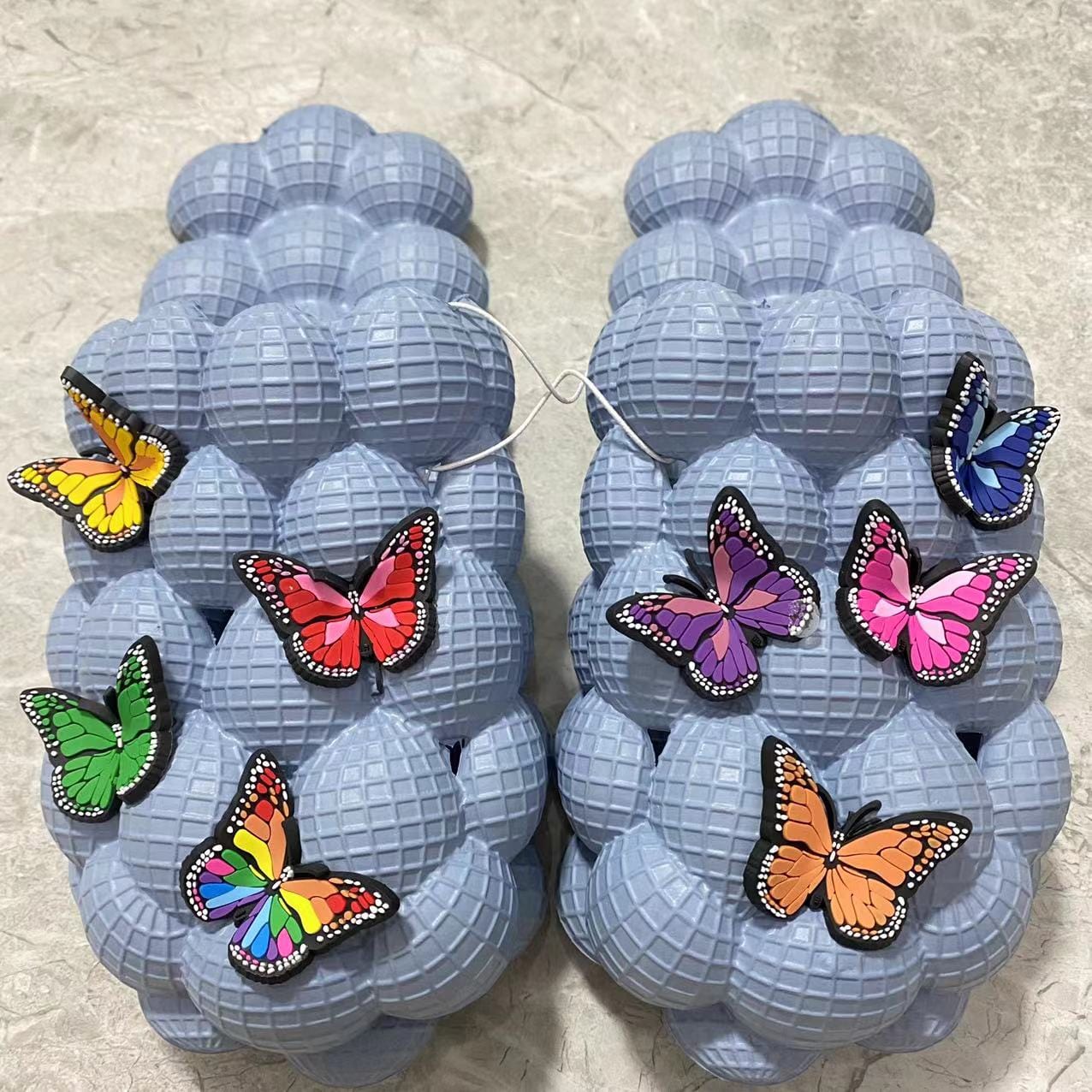 Bubblies™ Light Blue Bubble Slides with Charms 3 - 4 men / 4.5 - 5.5 women / 35 - 36 EU Bubble Slide Bubblies