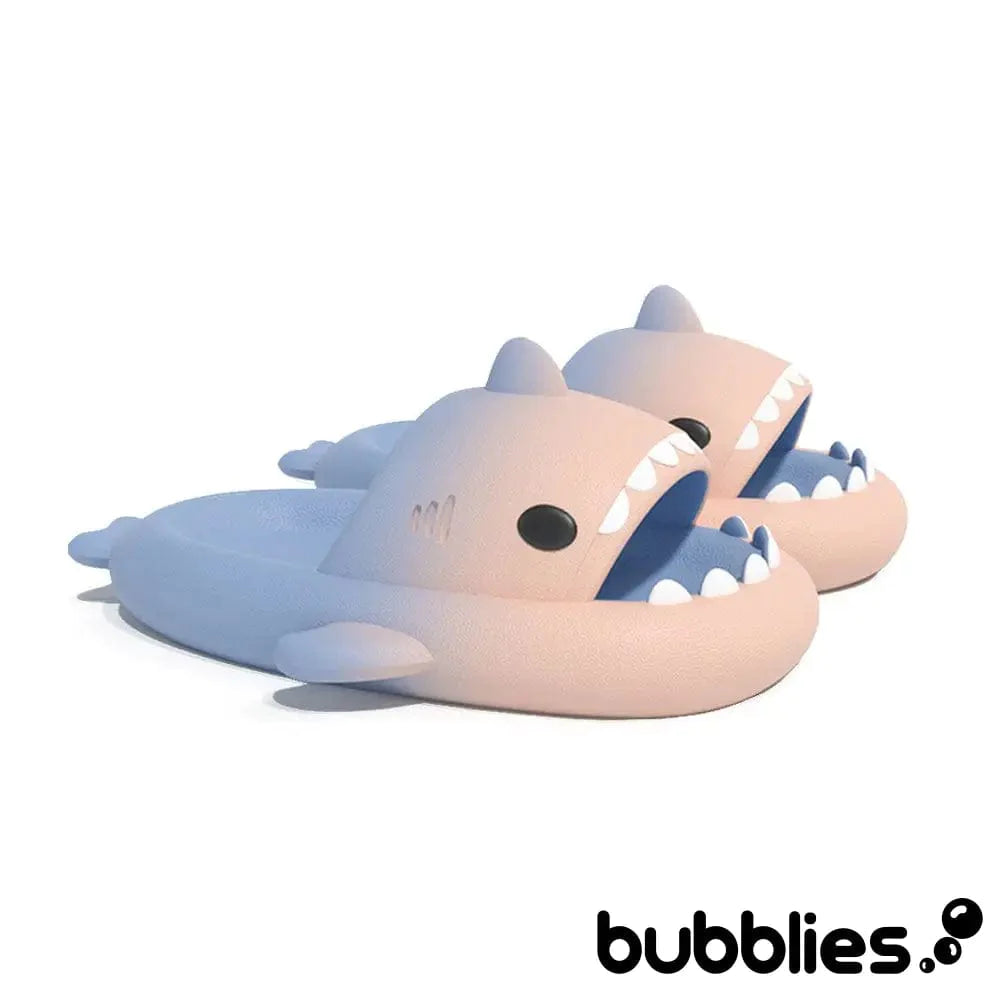 Sharkies™ Shark Slides - Gradient Blue and Peach / 3 - 4 men / 4.5 - 5.5 women / 35 - 36 EU Shark Slides Bubblies