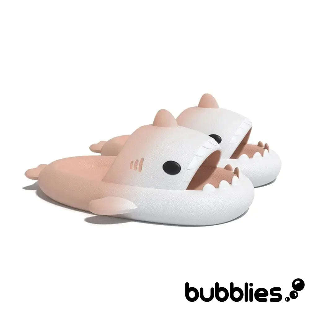 Sharkies™ Shark Slides - Gradient Peach and White / 3 - 4 men / 4.5 - 5.5 women / 35 - 36 EU Shark Slides Bubblies
