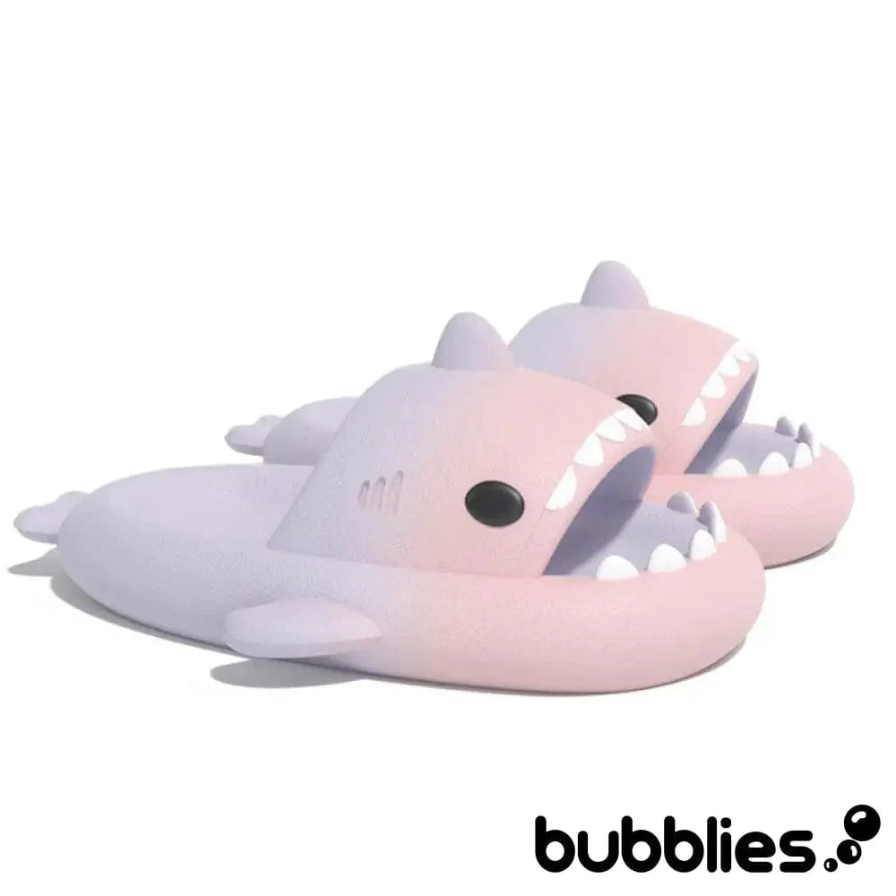 Sharkies™ Shark Slides - Gradient Purple and Peach / 3 - 4 men / 4.5 - 5.5 women / 35 - 36 EU Shark Slides Bubblies
