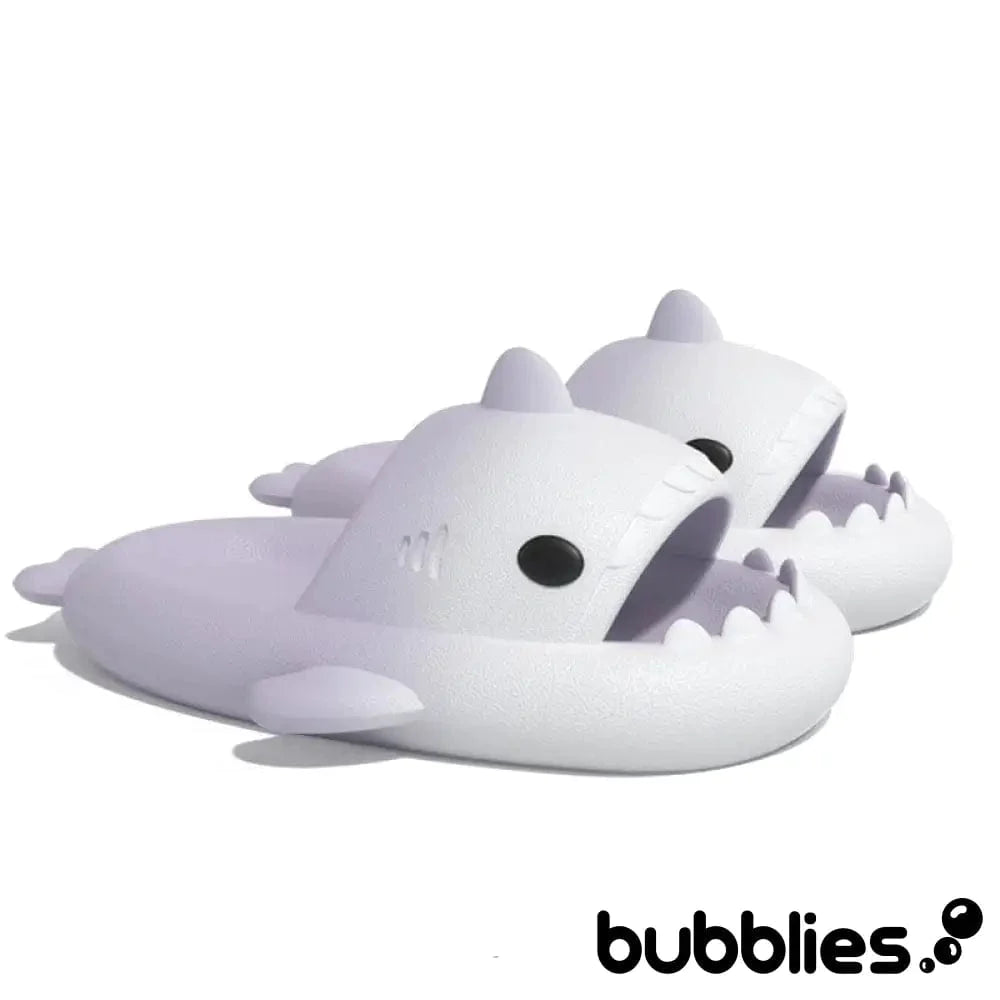 Sharkies™ Shark Slides - Gradient Purple and White / 3 - 4 men / 4.5 - 5.5 women / 35 - 36 EU Shark Slides Bubblies