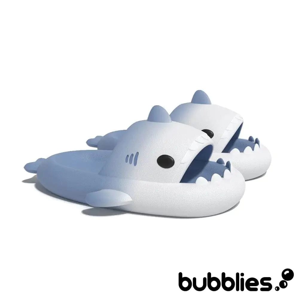 Sharkies™ Shark Slides - Gradient Sky Blue and White / 3 - 4 men / 4.5 - 5.5 women / 35 - 36 EU Shark Slides Bubblies