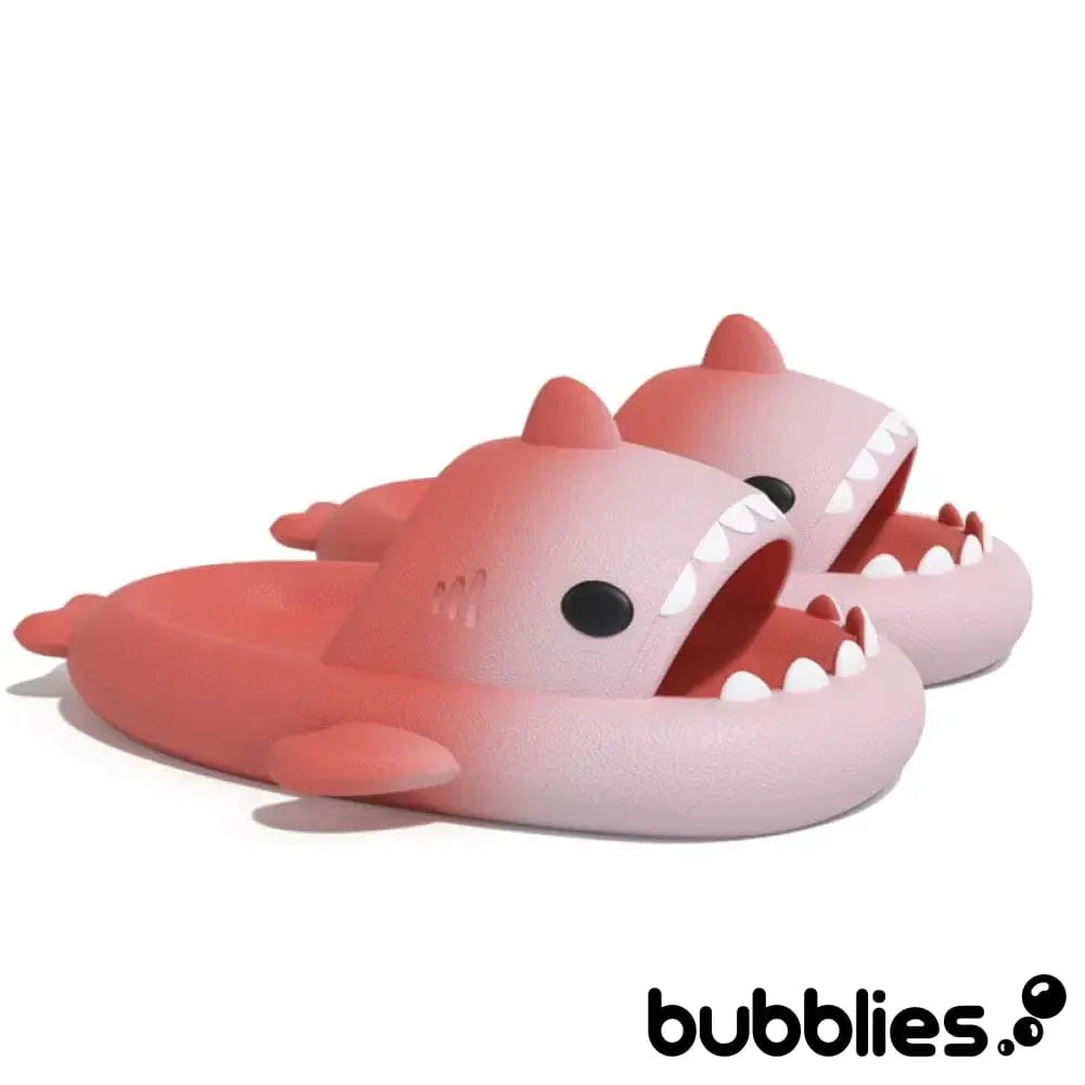 Sharkies™ Shark Slides - Gradient Tomato and Pink / 3 - 4 men / 4.5 - 5.5 women / 35 - 36 EU Shark Slides Bubblies