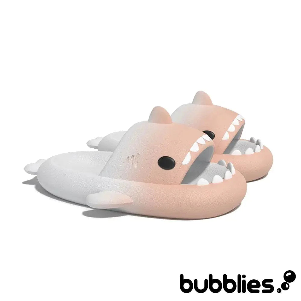 Sharkies™ Shark Slides - Gradient White and Peach / 3 - 4 men / 4.5 - 5.5 women / 35 - 36 EU Shark Slides Bubblies