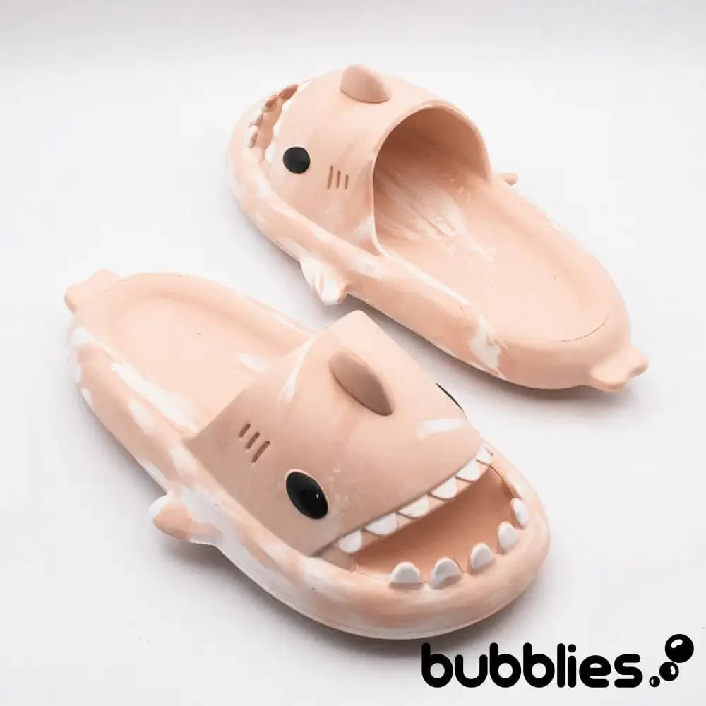 Sharkies™ Shark Slides - Graphic Pink/White / 5.5-6.5 women / 4-5 men Shark Slides Bubblies