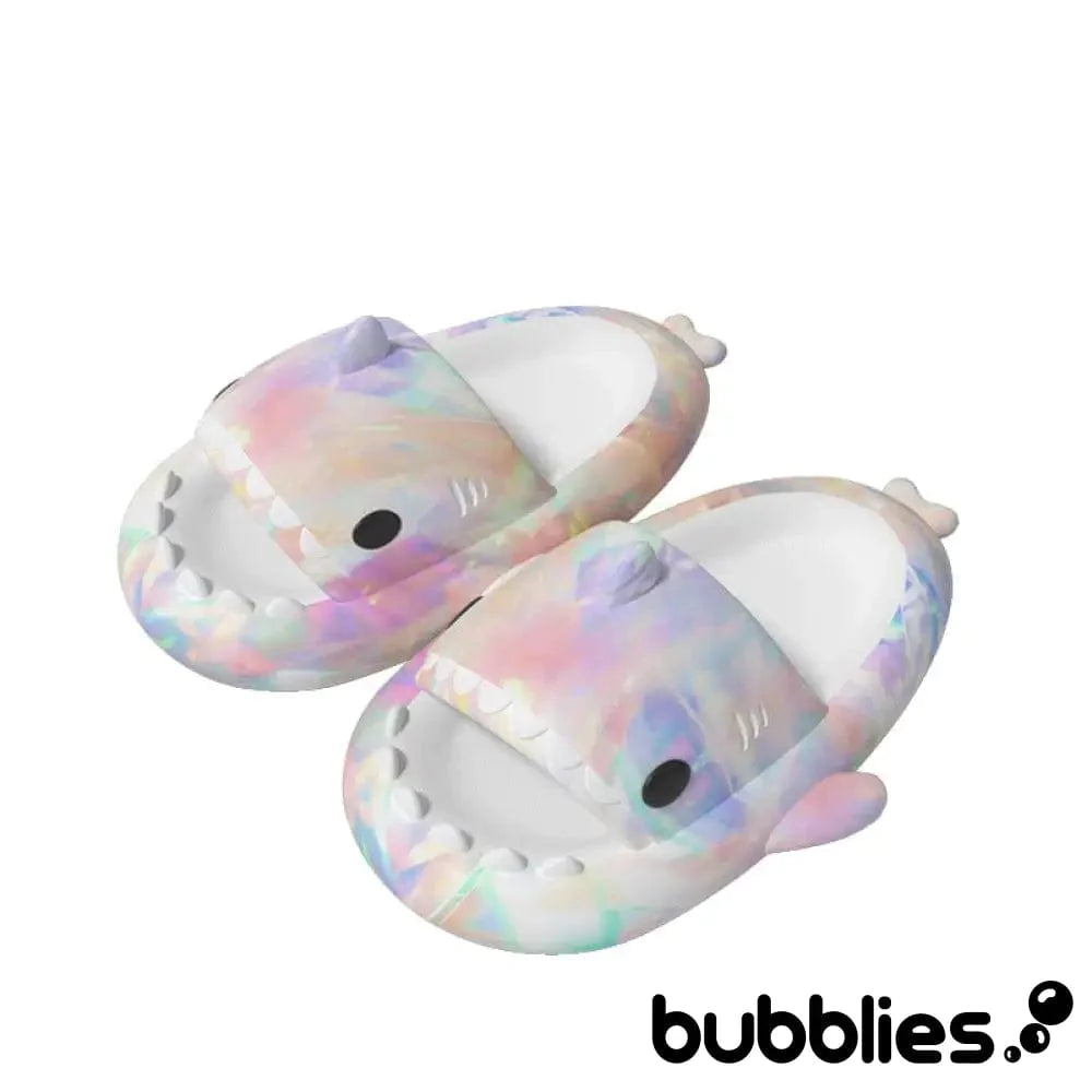 Sharkies™ Shark Slides - Rainbow 3 - 4 men / 4.5 - 5.5 women / 35 - 36 EU Shark Slides Bubblies
