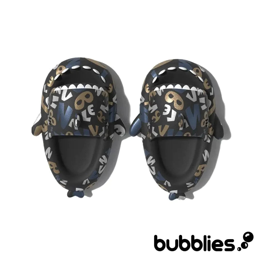 Sharkies™ Shark Slides - Twilight 3 - 4 men / 4.5 - 5.5 women / 35 - 36 EU Shark Slides Bubblies