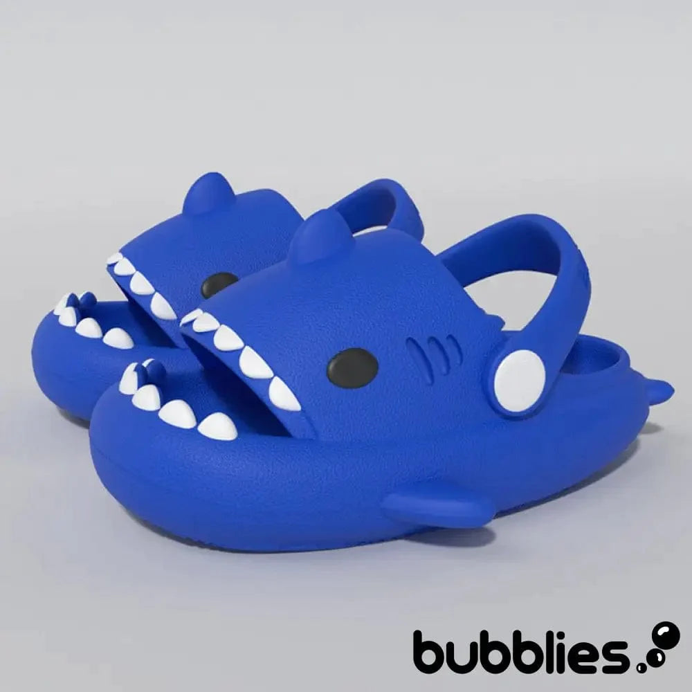 Sharkies™ The Original Shark Slides for Kids Royal Blue / EU 22 (13 cm): US Toddlers' 5-5.5 (5.1 inches) Shark Slides Bubblies