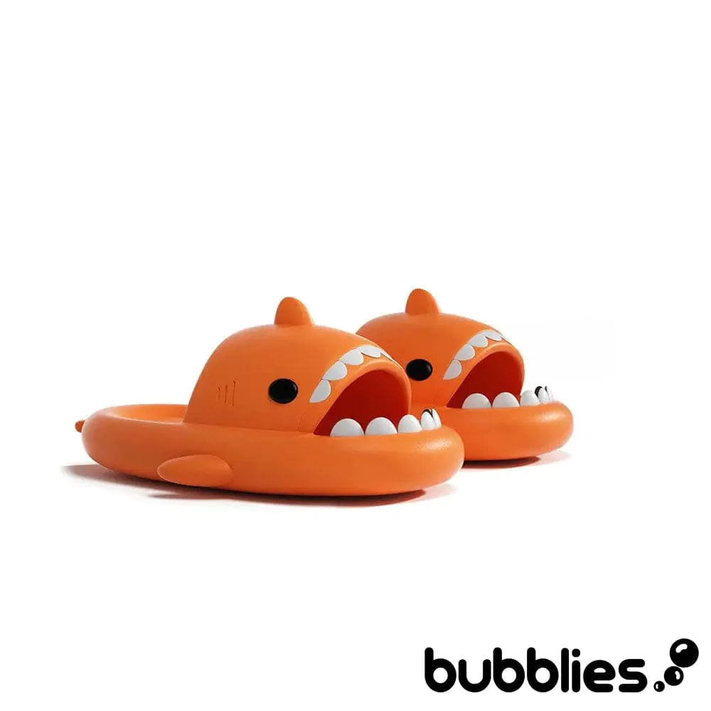 Sharkies™ The Original Shark Slides Orange / EU 36-37 (fits 35-36 feet): US Women's 4.5-6 Shark Slides Bubblies