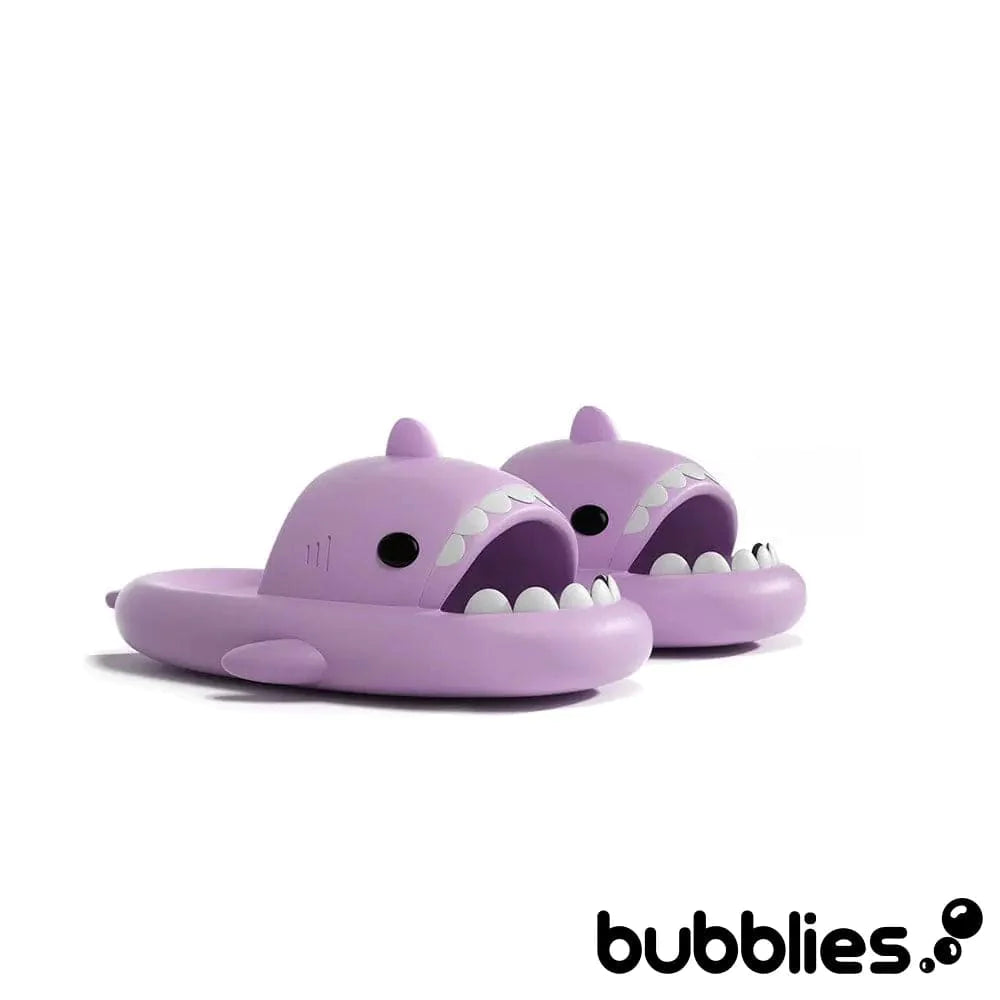 Sharkies™ The Original Shark Slides Purple / EU 36-37 (fits 35-36 feet): US Women's 4.5-6 Shark Slides Bubblies