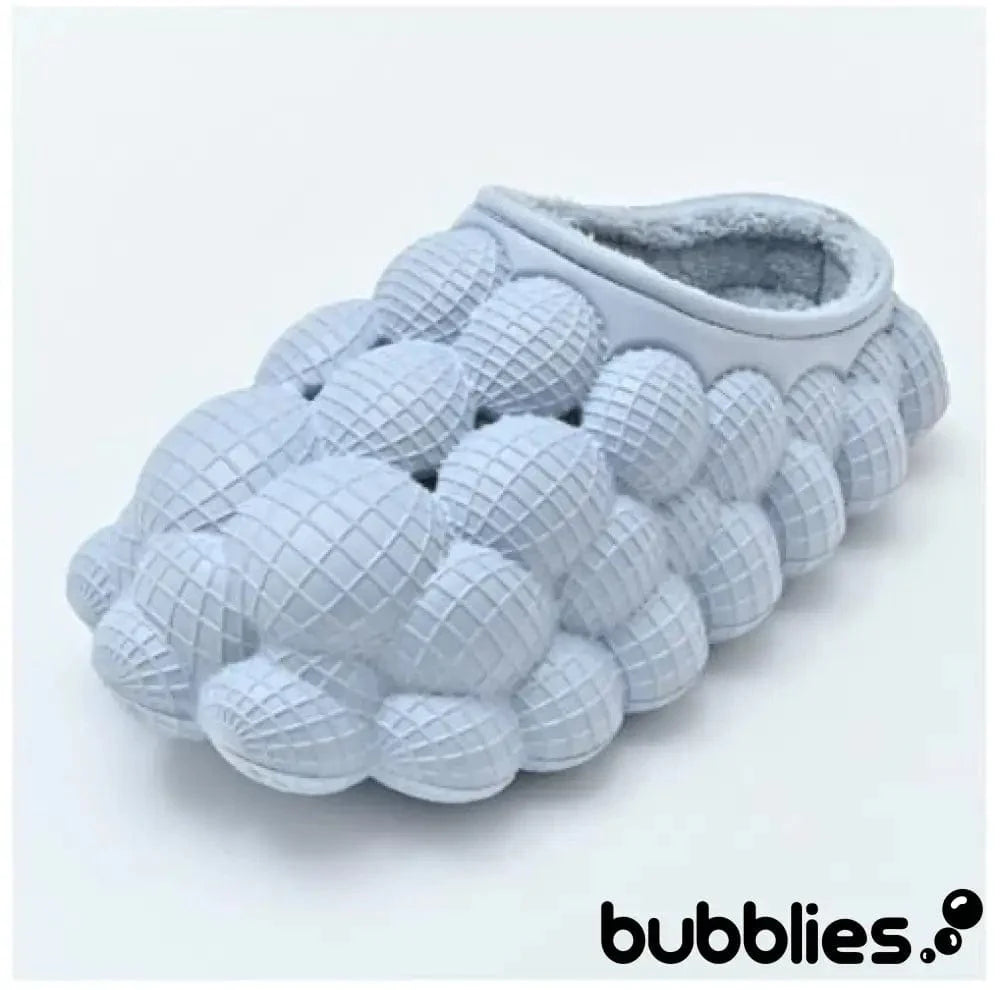 Bubblies™ Bubble Shoes with Fur - Blue 3 - 4 men / 4.5 - 5.5 women / 35 - 36 EU 0 Bubblies