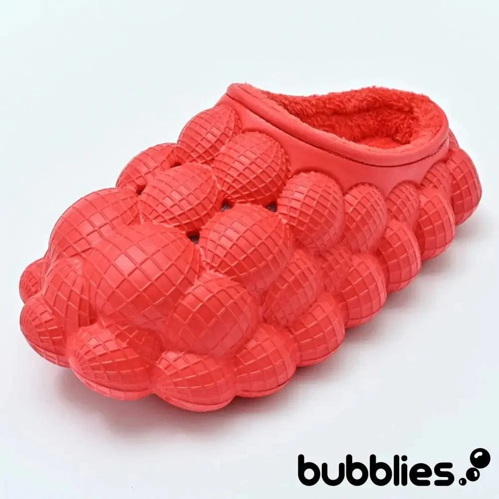 Bubblies™ Bubble Shoes with Fur - Red 0 Bubblies