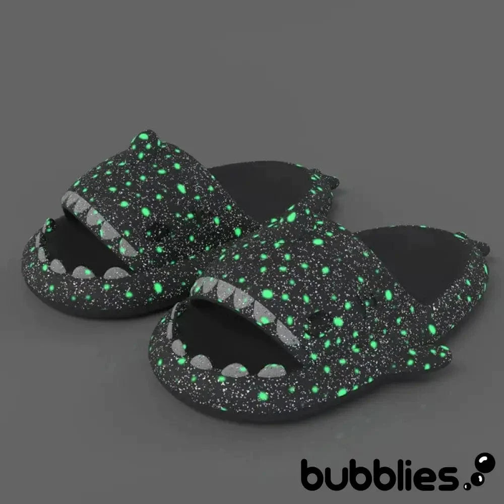 Sharkies™ Shark Slides - Galaxy Midnight Black / 3 - 4 men / 4.5 - 5.5 women / 35 - 36 EU Shark Slides Bubblies